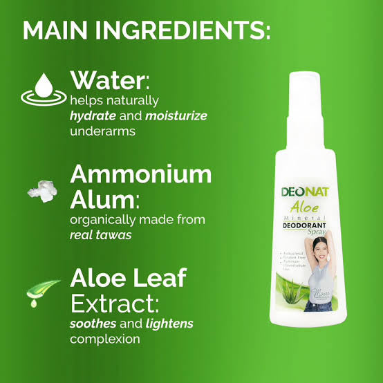 Deonat Aloe Mineral Deodorant Spray 100ml