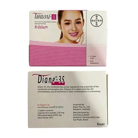 Diane-35 (Thailand) 21 oral tablets