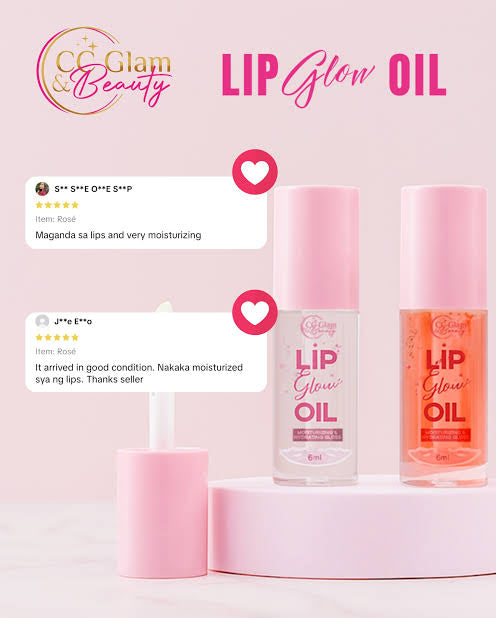 CC Glam & Beauty Lip Glow Oil 6ml ROSE shade