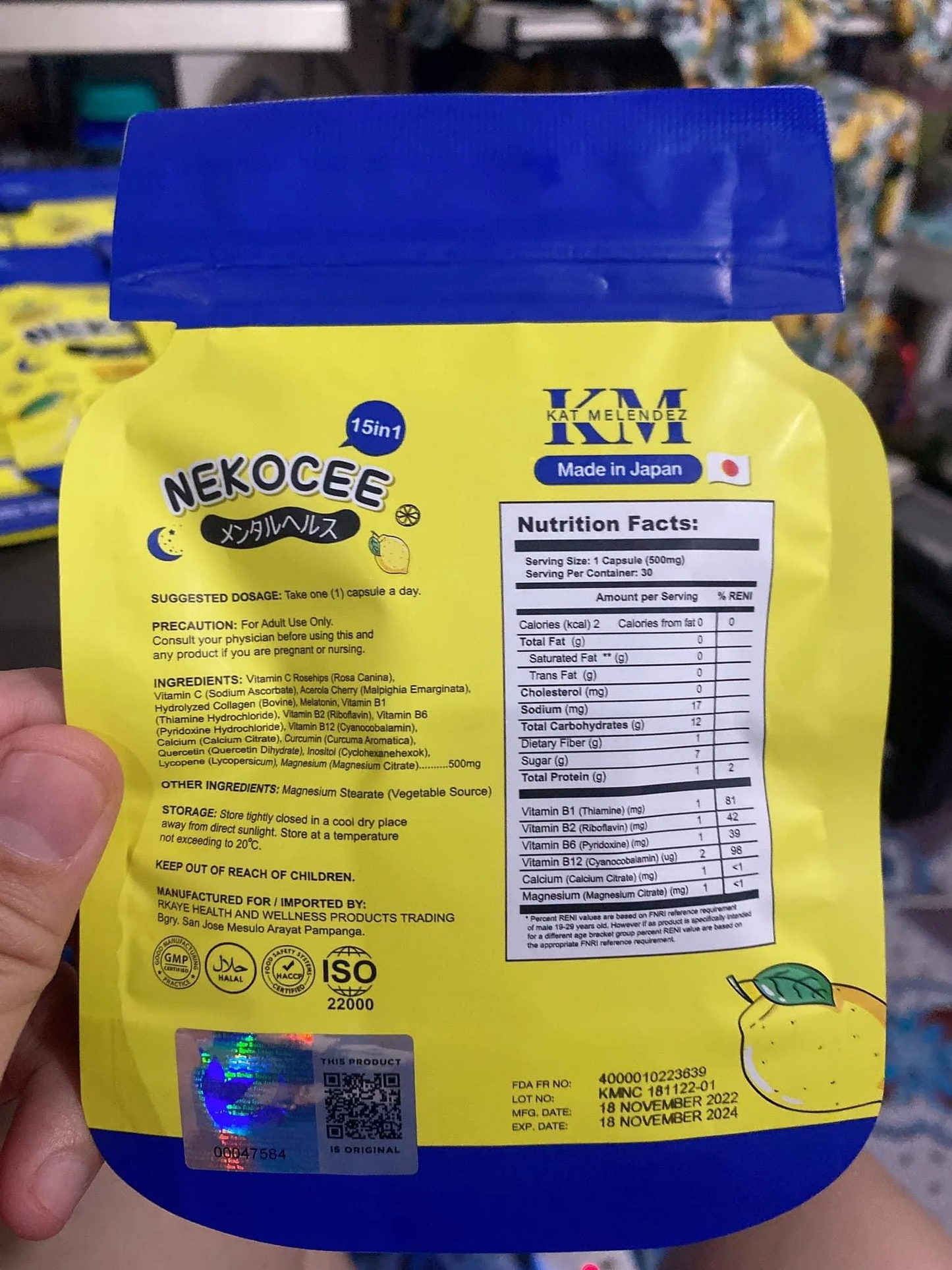 Herskin Nekocee 15in1 - 30 Capsules