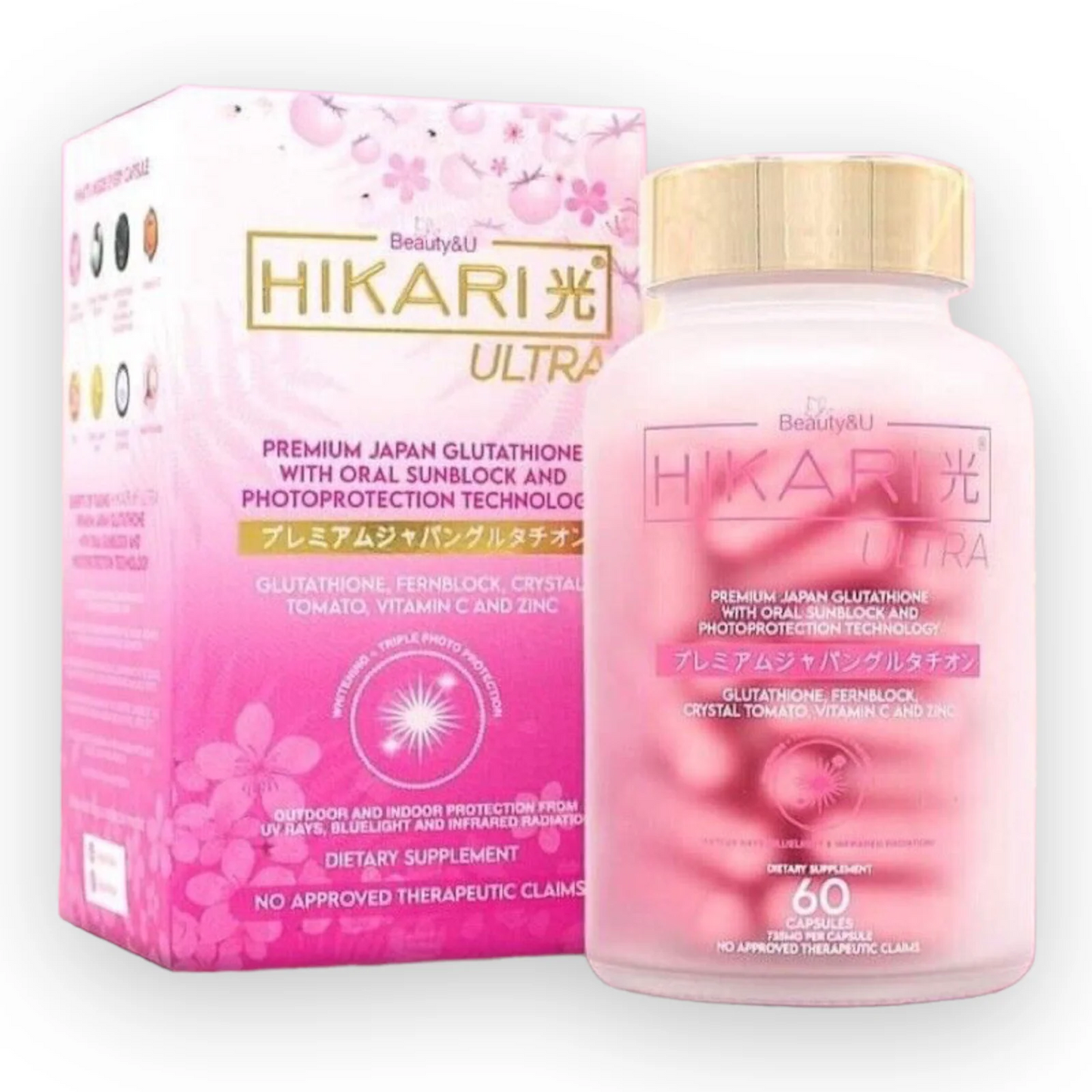 Hikari Ultra Premium Japan Glutathione with Oral Sunblock Technology - 60 Caps