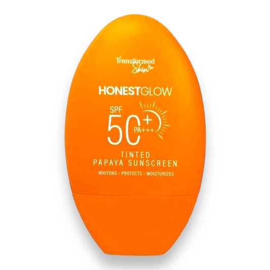 Honest Glow Tinted Papaya Sunscreen Spf50 PA +++ 50g