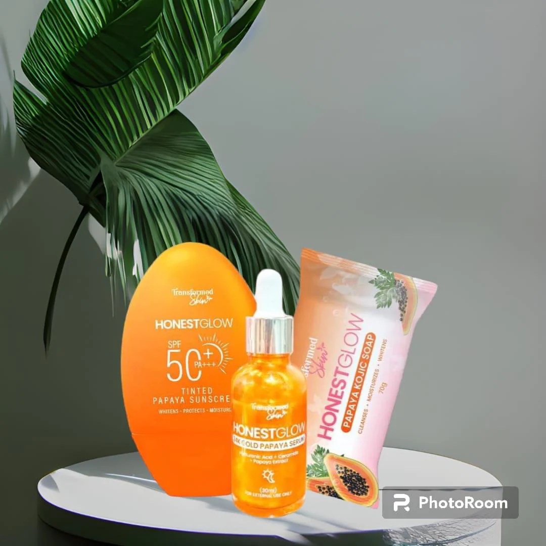 Honest Glow Tinted Papaya Sunscreen Spf50 PA +++ 50g