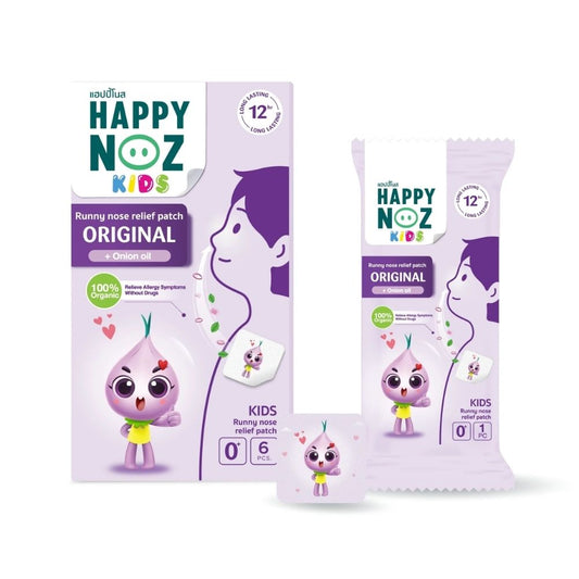Happy Noz
Organic Onion Sticker Purple - Runny nose relief patch - 6/box