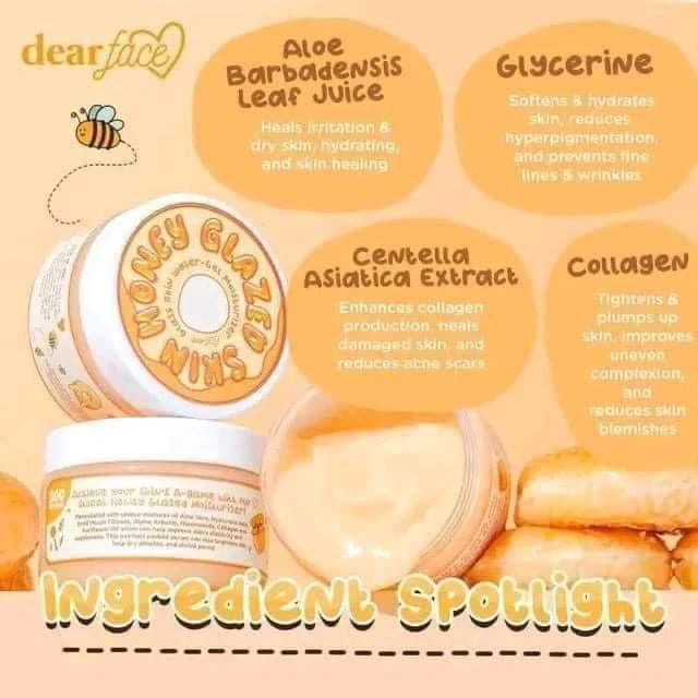 Dear Face Honey Glazed Skin - Glass Skin Moisturizer 300g