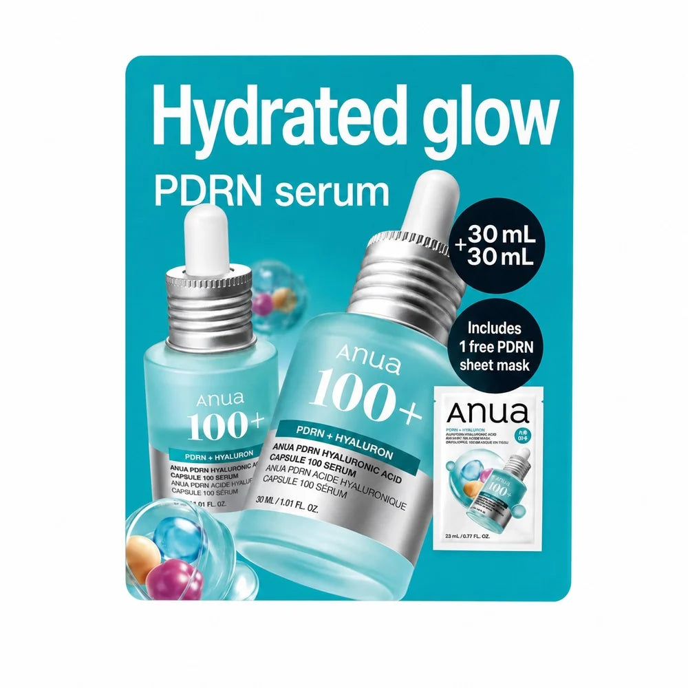 Anua PDRN + Hyaluronic Acid Capsule 100+ Serum 30ml x 2 (2 serums bundle)