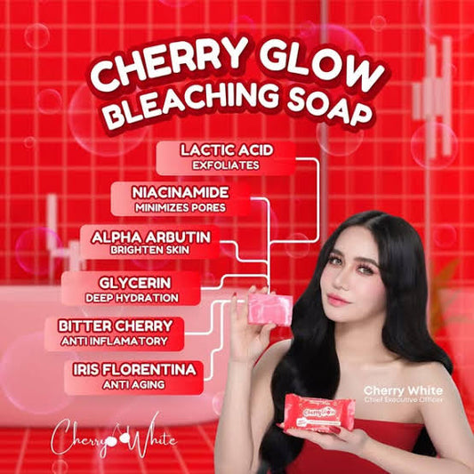 Cherry White Bleaching Soap 5pcs X 75g