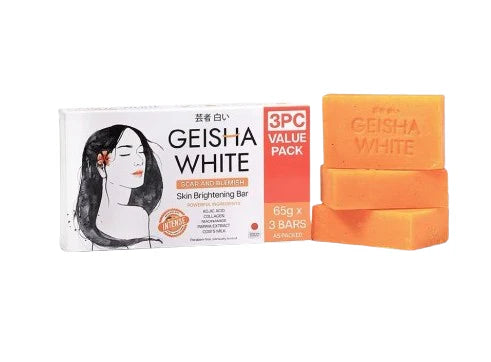 Geisha White Skin Brightening Bar ( INTENSE ) 65g x 3 Bars