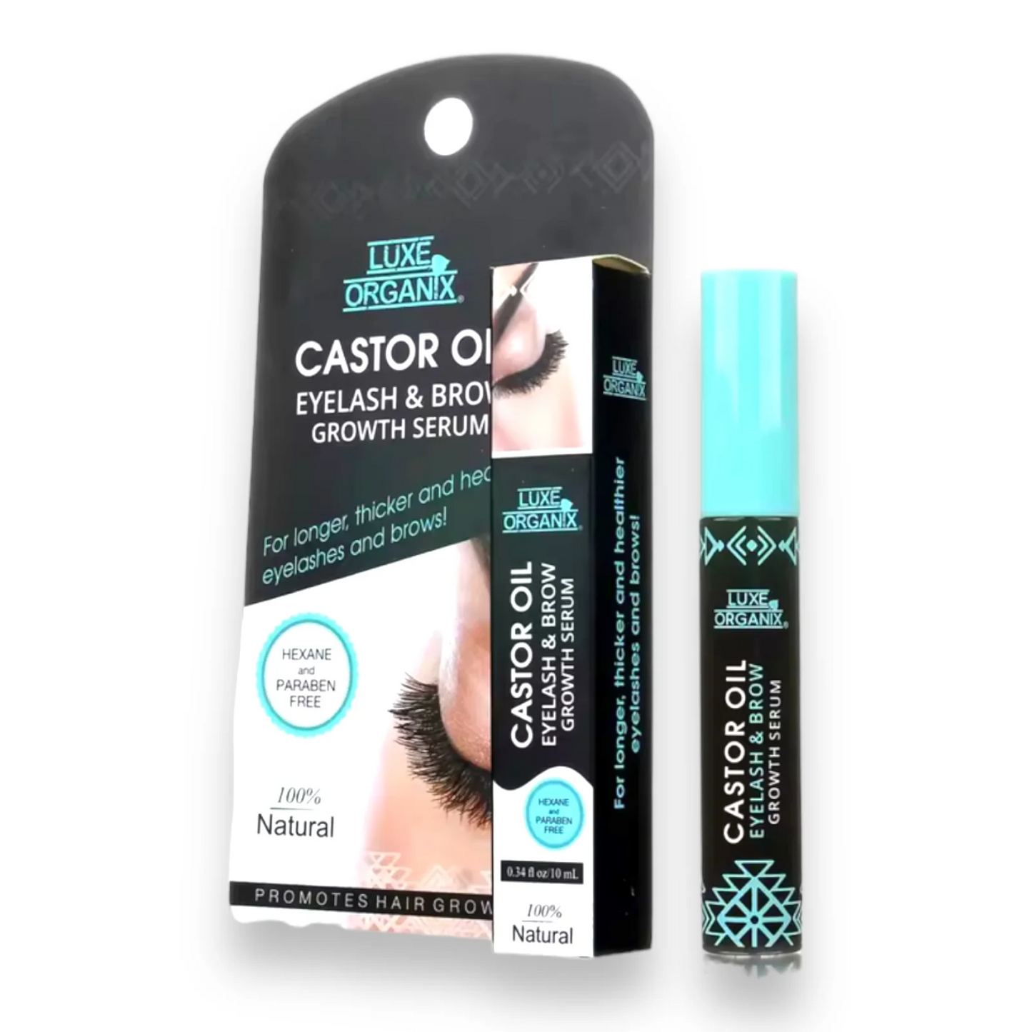 Luxe Organix Castor Oil Eyelash & Brow Growth Serum 12ml