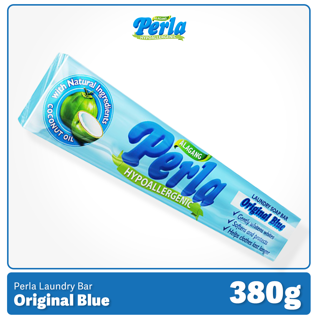 Perla Laundry Detergent Bar 380g (hypoallergenic) original blue