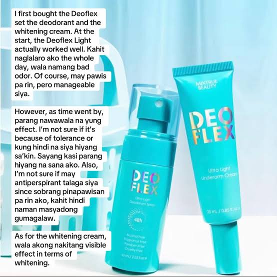 Deoflex Duo Set- Lightening Underarm Cream+Deodorant Spray