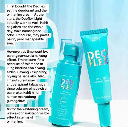 Deoflex Duo Set- Lightening Underarm Cream+Deodorant Spray