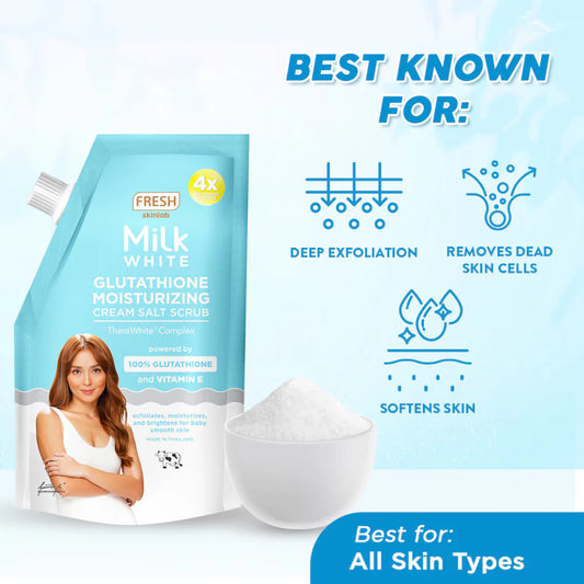 Fresh Skinlab White Glutathione Moisturizing Cream Salt & Scrub 300g