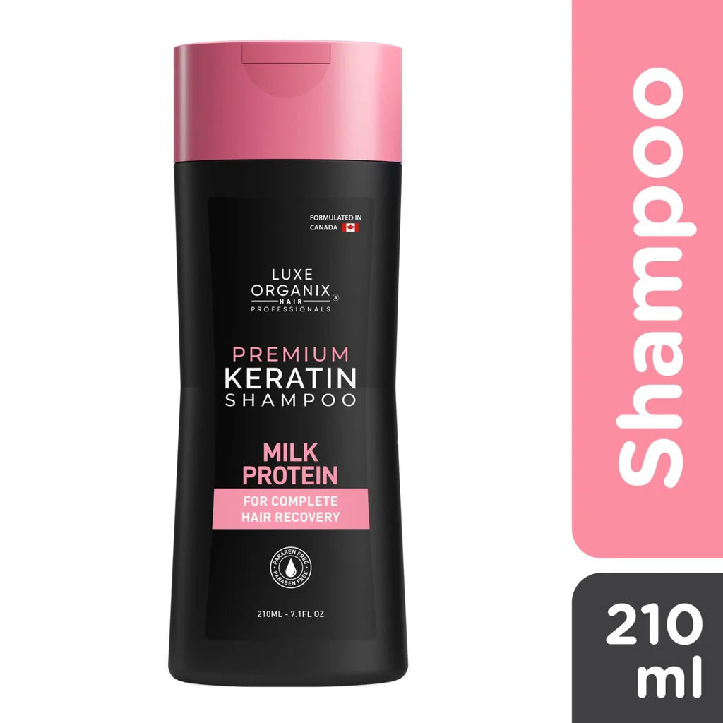 Luxe Organix Premium Keratin MILK PROTEIN Shampoo (210ml)
