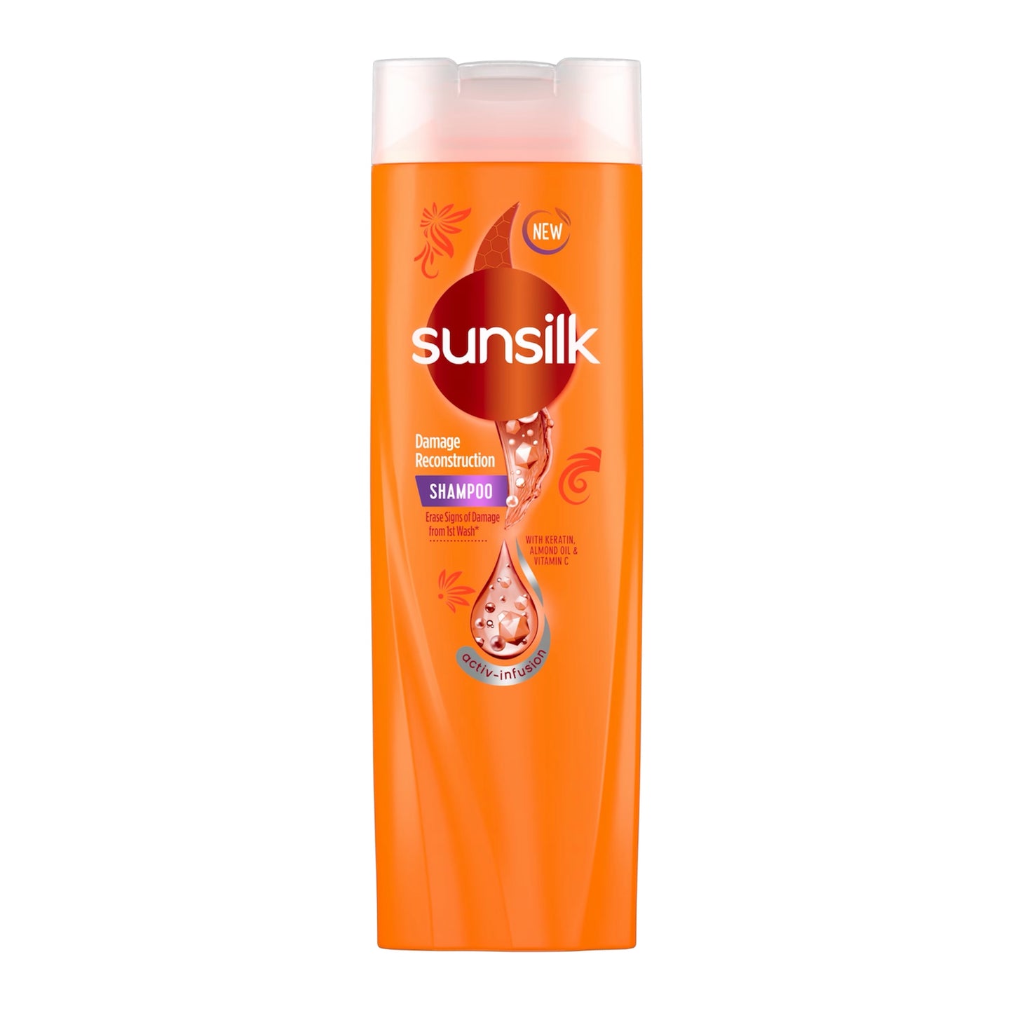 SUNSILK DAMAGE & RESTORE SHAMPOO 180ML
(ORANGE)