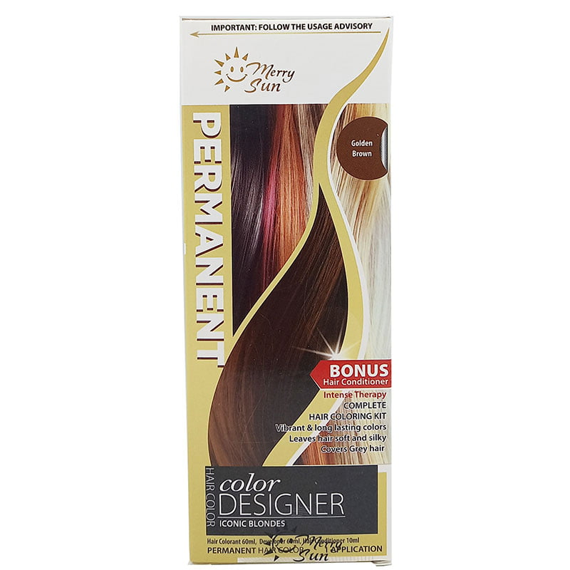 MERRY SUN PERMANENT HAIR COLOR GOLDEN BROWN