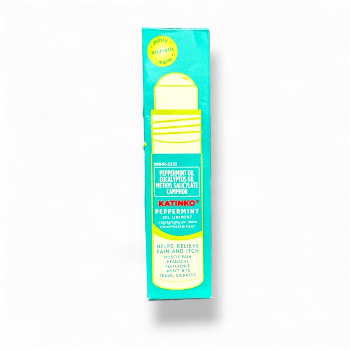 KATINKO OIL LINIMENT ROLL ON - 10ML - BLUE - PEPPERMINT