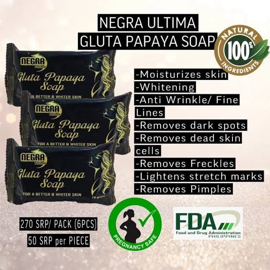 Negra Ultimata Gluta Papaya Soap 70g