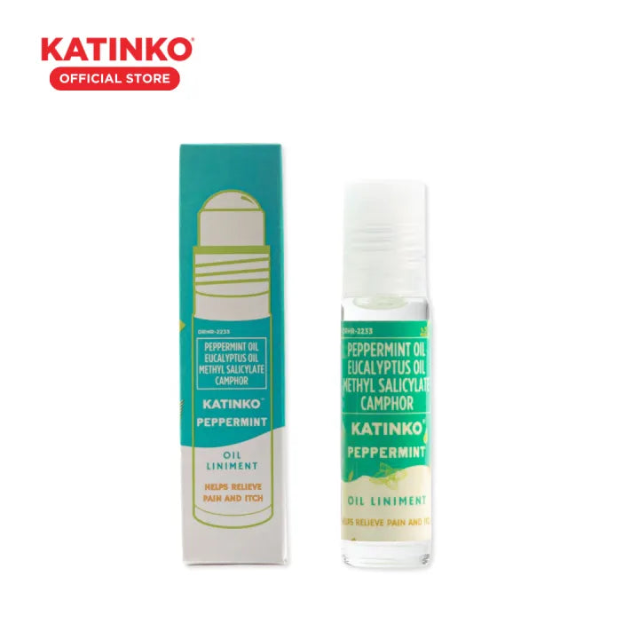 KATINKO OIL LINIMENT ROLL ON - 10ML - BLUE - PEPPERMINT