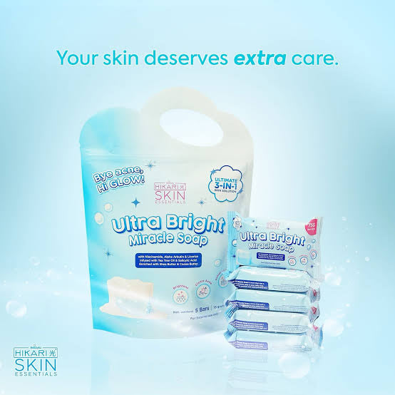 Hikari Skin Ultra Bright Miracle Soap 5 Bars X 75g