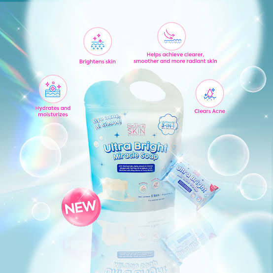 Hikari Skin Ultra Bright Miracle Soap 5 Bars X 75g