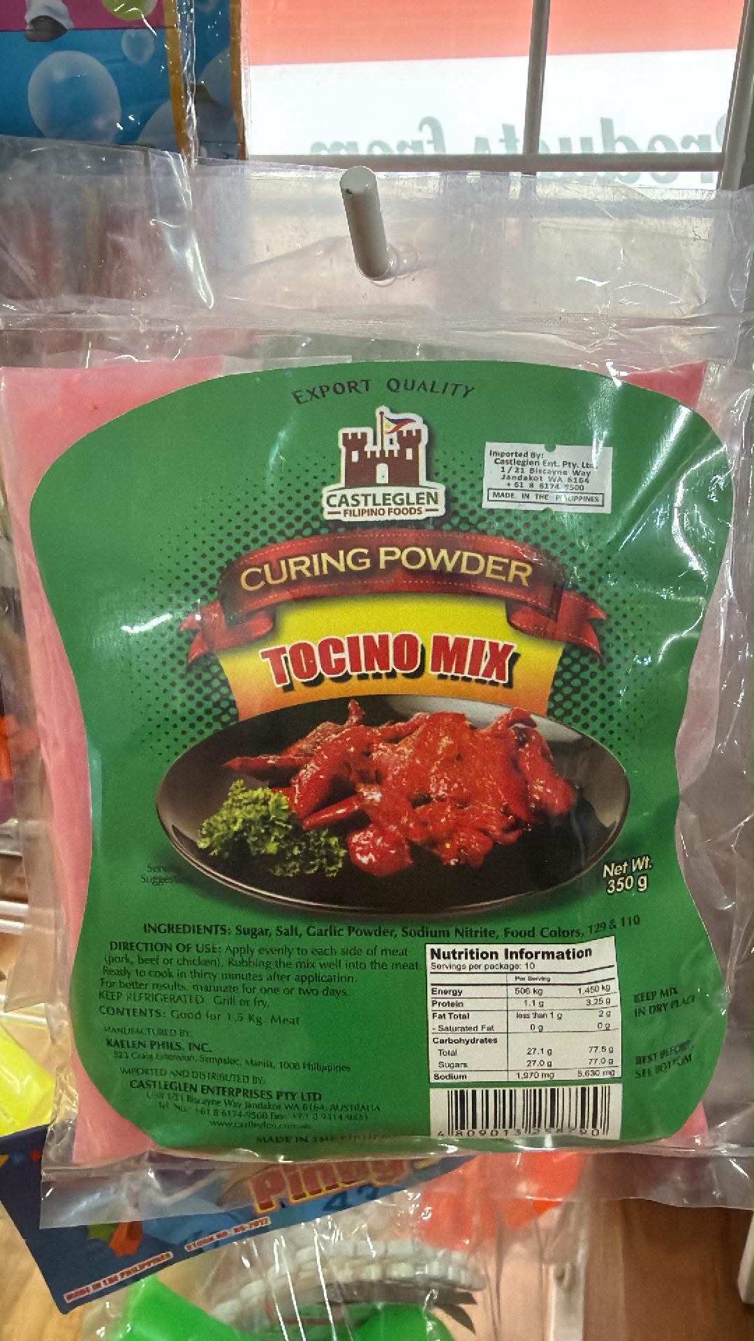 CG TOCINO CURING MIX 350g
