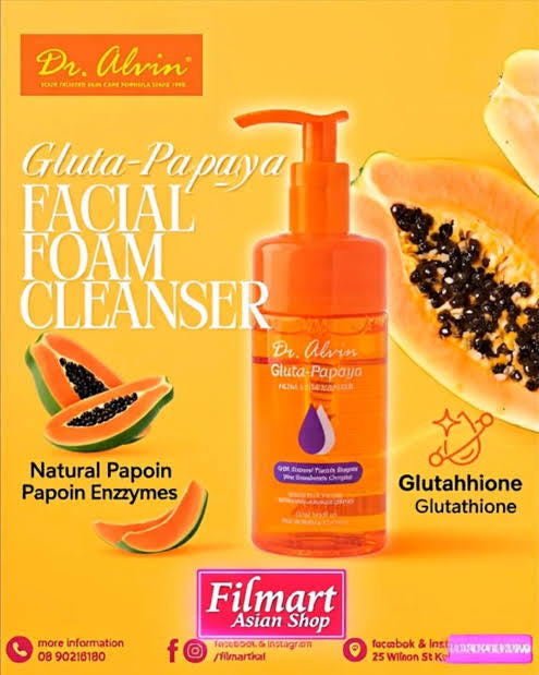 Dr. Alvin Gluta Papaya Facial Foam Wash 115 ml