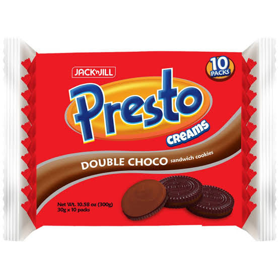JACK&JILL PRESTO CREAMS DOUBLE CHOCOLATE 30Gx10