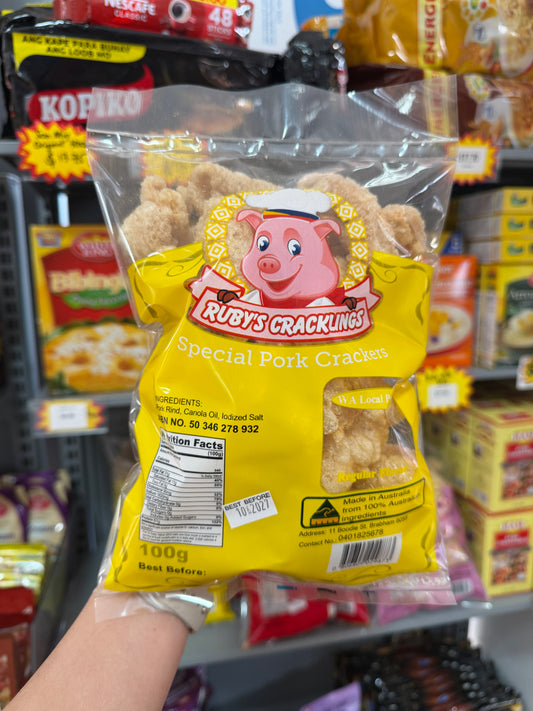 RUBYS CRACKLING ORIGINAL FLAVOUR 100g
