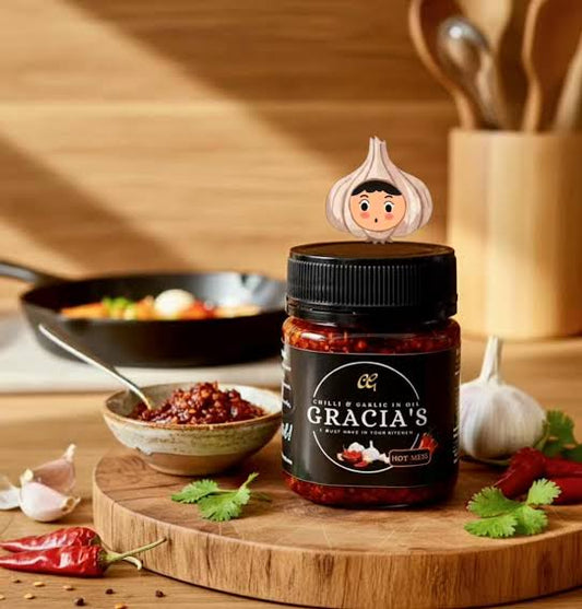 GRACIA'S CHILLI AND GARLIC IN OIL 150G ZING HOT(REG)