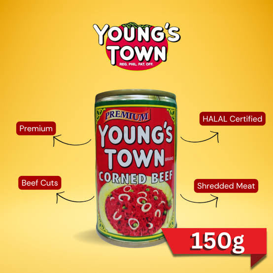 YOUNGS TOWN CORNED BEEF 150G