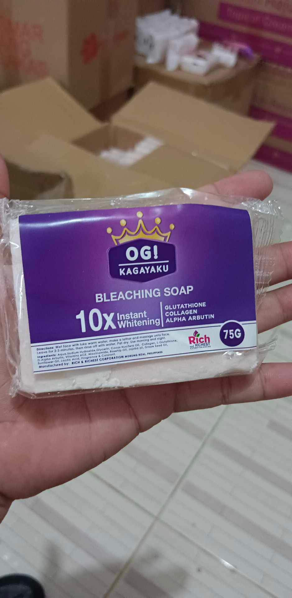 OG Kagayaku Bleaching Soap 10X Scar Remover -70g