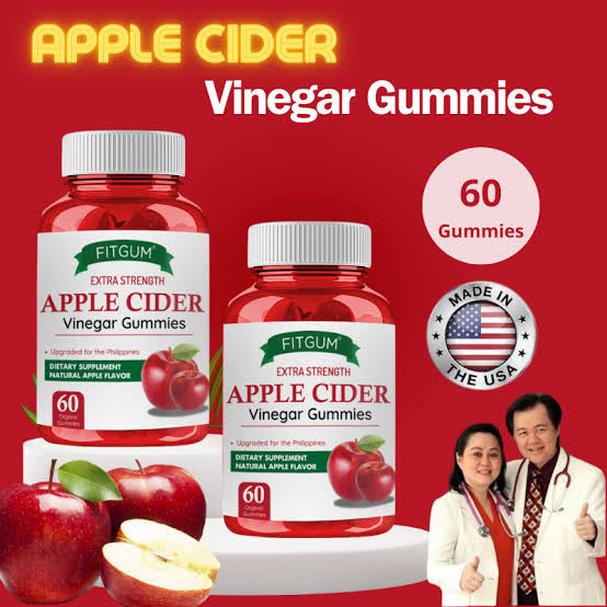 FITGUM APPLE CIDER VINEGAR - 60 Gummies