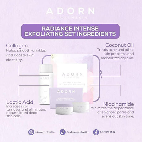 Adorn Radiance Potion Exfoliating Set by CalmSkin