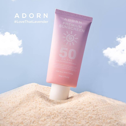 Adorn Premium Sunscreen SPF50 - 50g