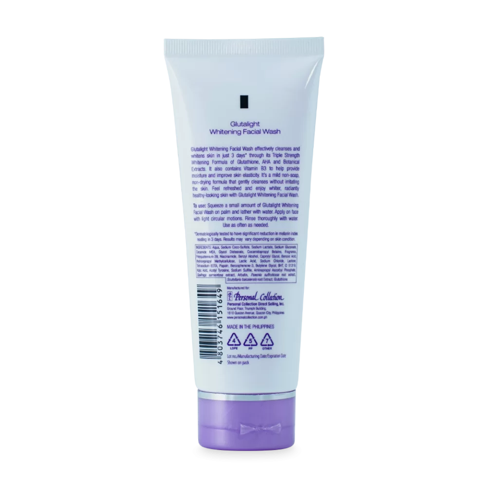Personal Collection (PC) GLUTALIGHT WHITENING FACIAL WASH