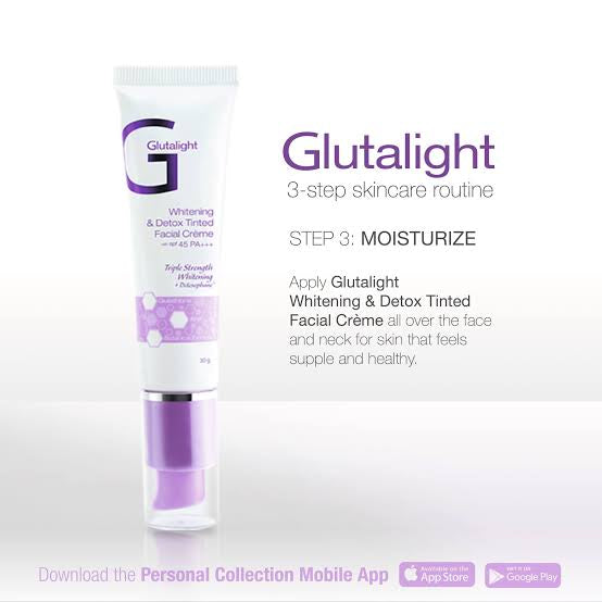 Personal Collection (PC) GLUTALIGHT WHITENING & DETOX TINTED FACIAL CREME WITH SPF 45 PA+++