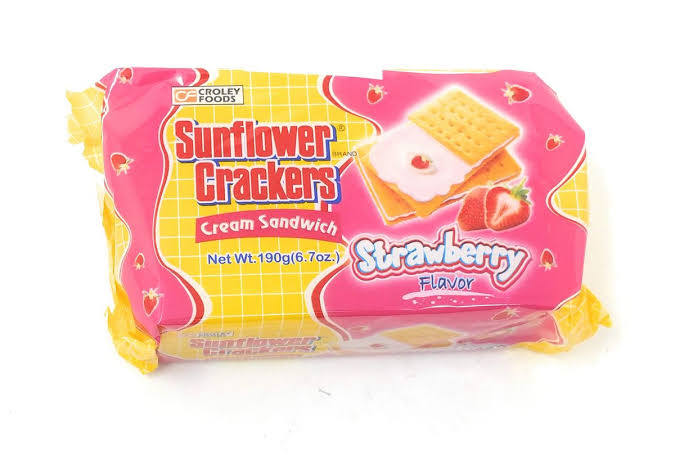 Sunflower Cracker Cream Sandwich Strawberry 10x25g