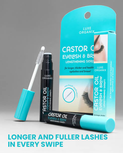 Luxe Organix Castor Oil Eyelash & Brow Lengthening Serum 10ml