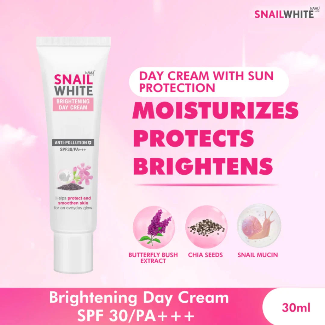 SNAILWHITE Brightening Day Cream Anti-Pollution SPF30/PA+ 30ml