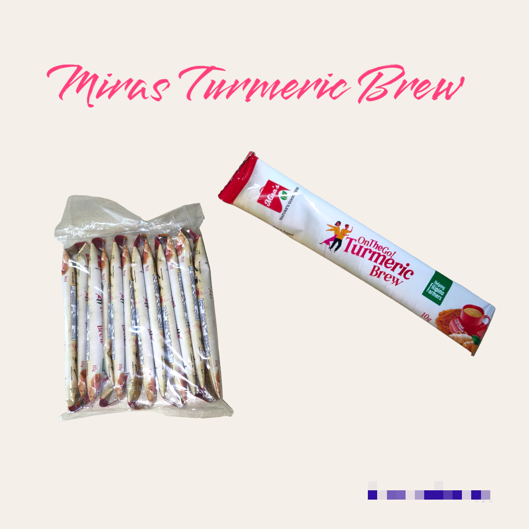 MIRA'S TURMERIC (Luyang Dilaw) BREW ON THE GO 10GX12PCS