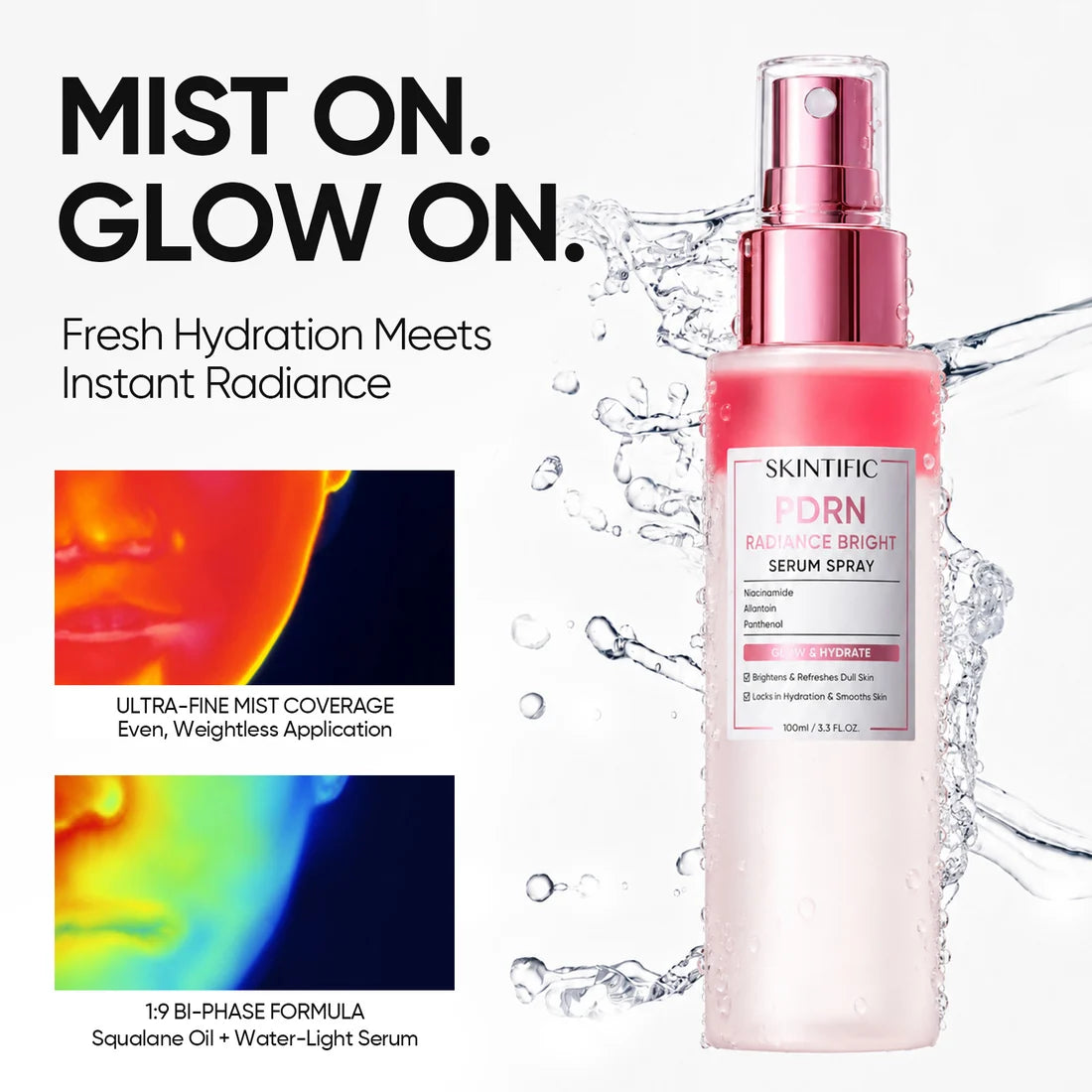 SKINTIFIC PDRN Radiance Bright Serum Spray 100ML