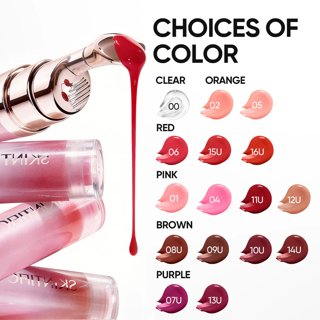 SKINTIFIC Peptide Brightening Lip Serum - FINE WINE SHADE