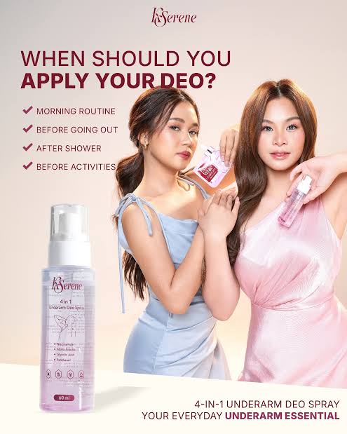 KSerene 4 in 1 Underarm Deo Spray 60ml