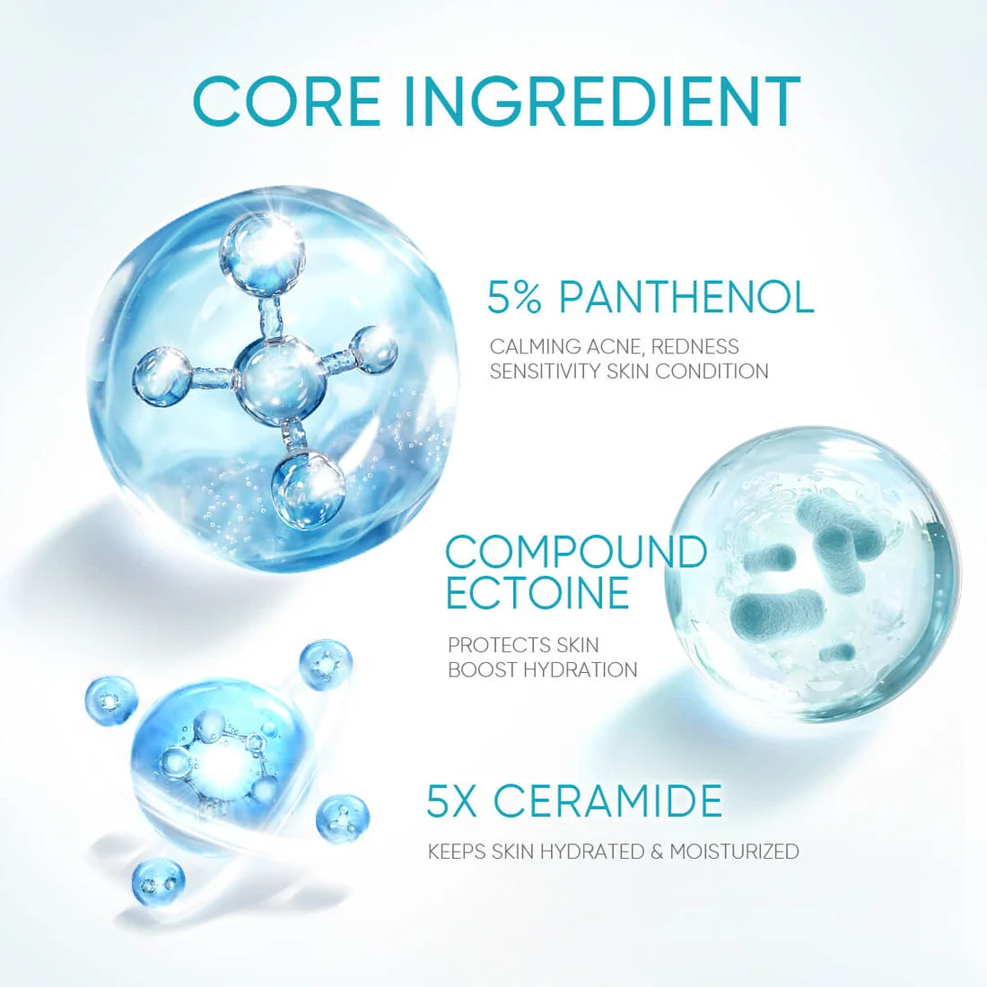 SKINTIFIC 5% Panthenol Acne Calming Water Gel 45g
