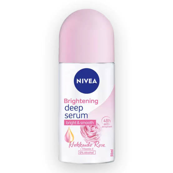 NIVEA Brightening Hokkaido Rose Essense Anti-Perspirant Roll On 50ml