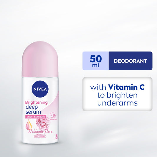 NIVEA Brightening Hokkaido Rose Essense Anti-Perspirant Roll On 50ml