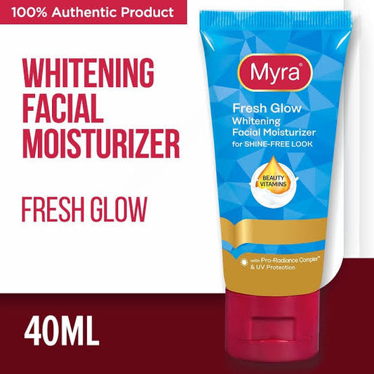 Myra E Whitening Fresh Glow Facial Moisturizer (SHINE FREE LOOK) 40ml