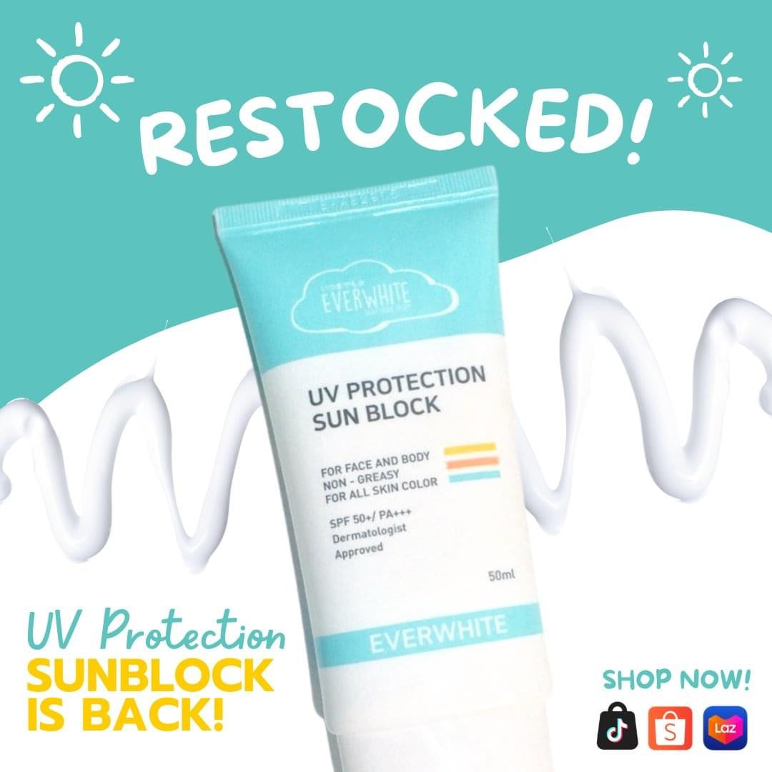 EVERWHITE UV PROTECTION SUN BLOCK Spf50+/PA+++ 50g