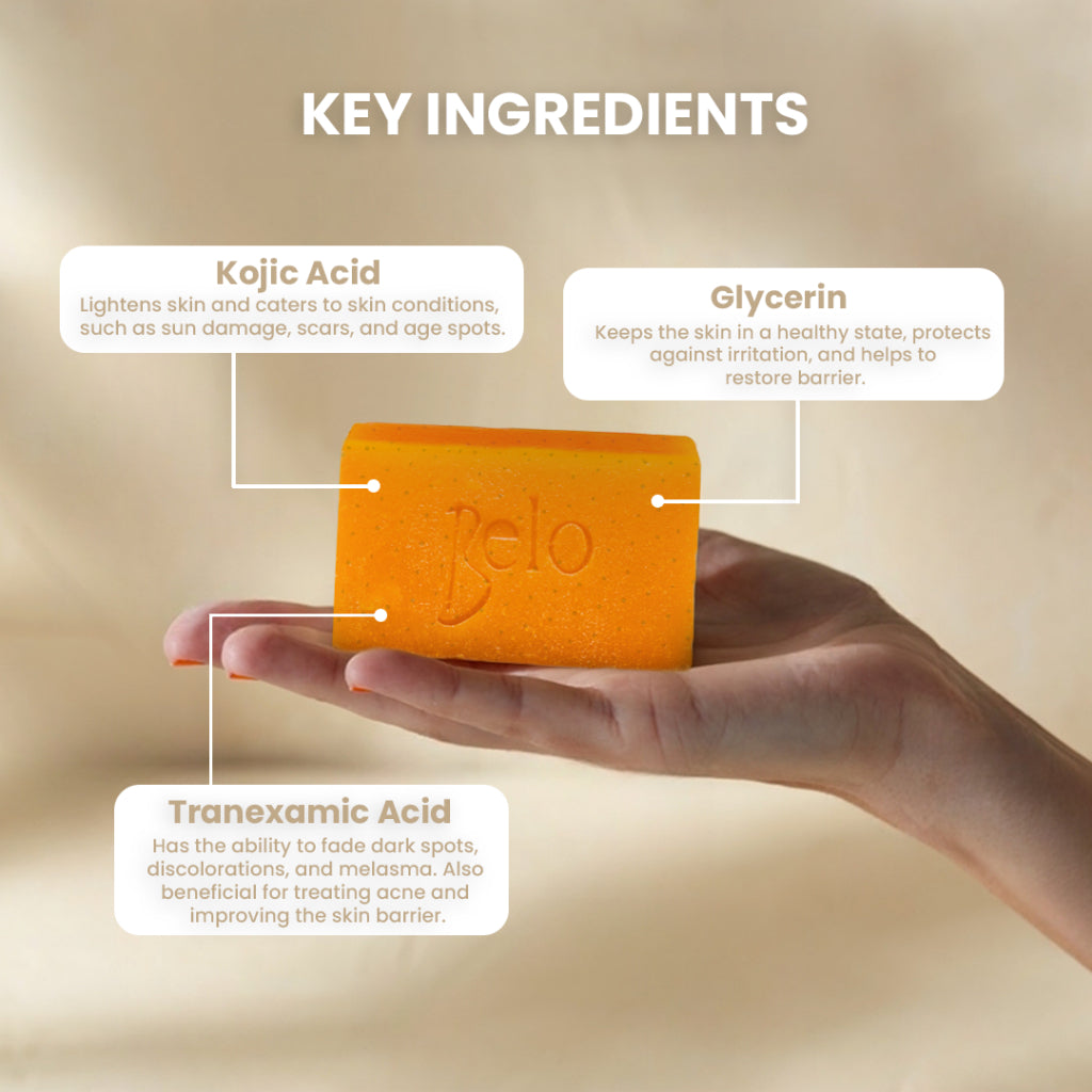 Belo Intensive Whitening Bar w/ Exfo Lemon Scrubs 65g